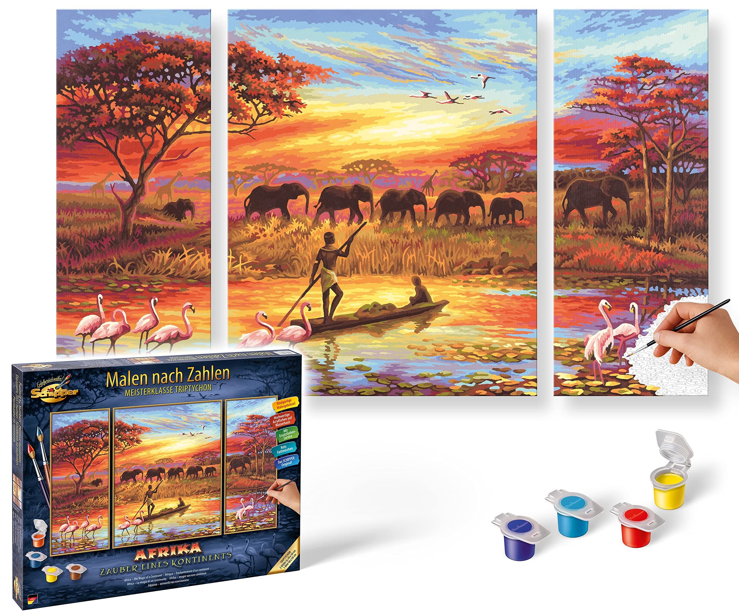 Schipper 609260627 Africa The Magic of a Continent Paint By Numbers Board