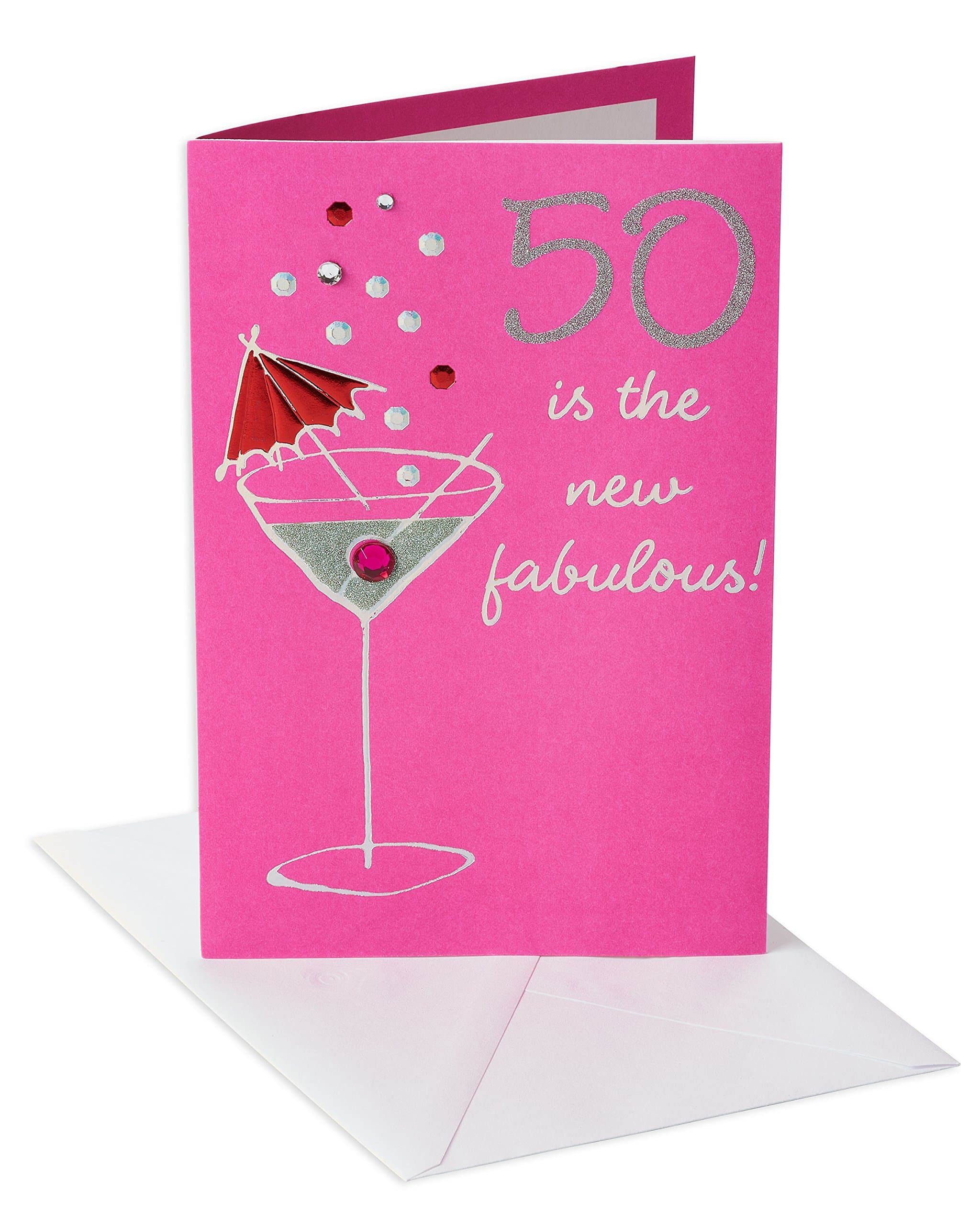 50th Birthday Card for Her (50 Is the New Fabulous)