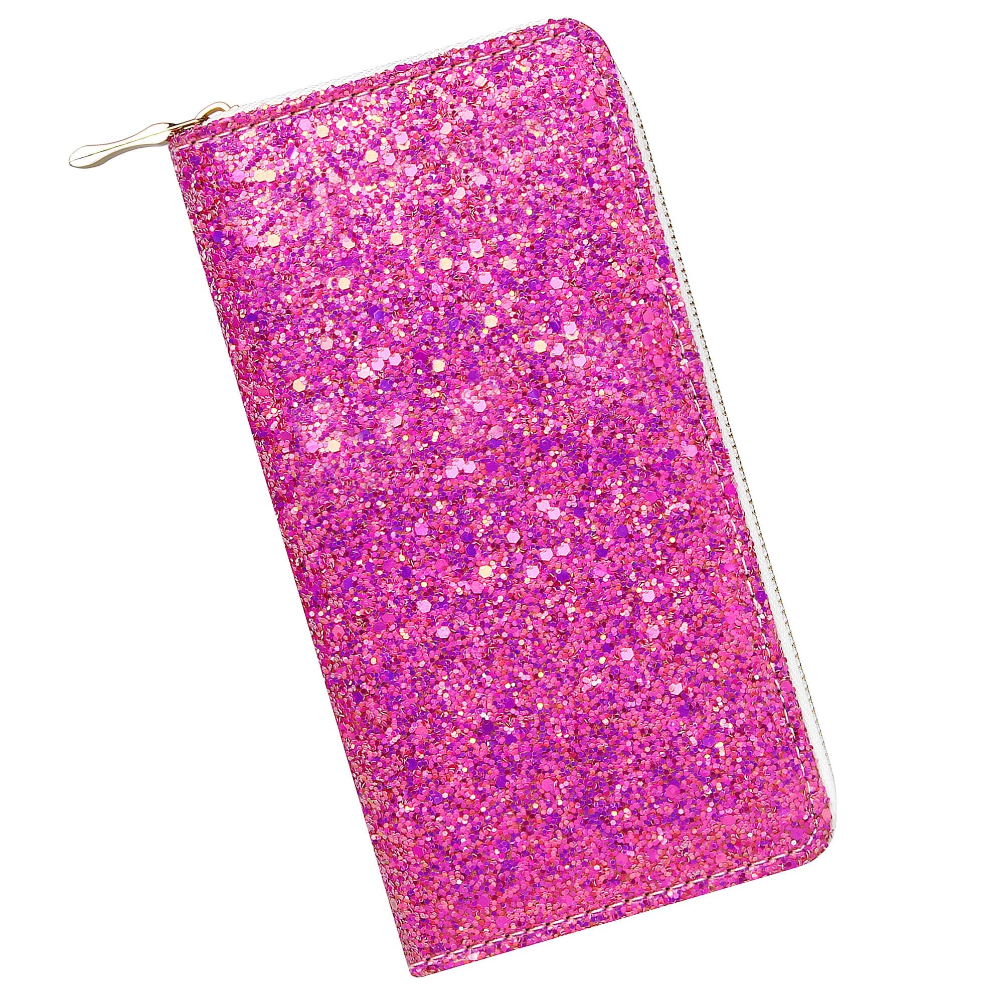 Kukoo Glitter Wallet for Women Shiny Long Phone Clutch Purse Ladies Card Holder