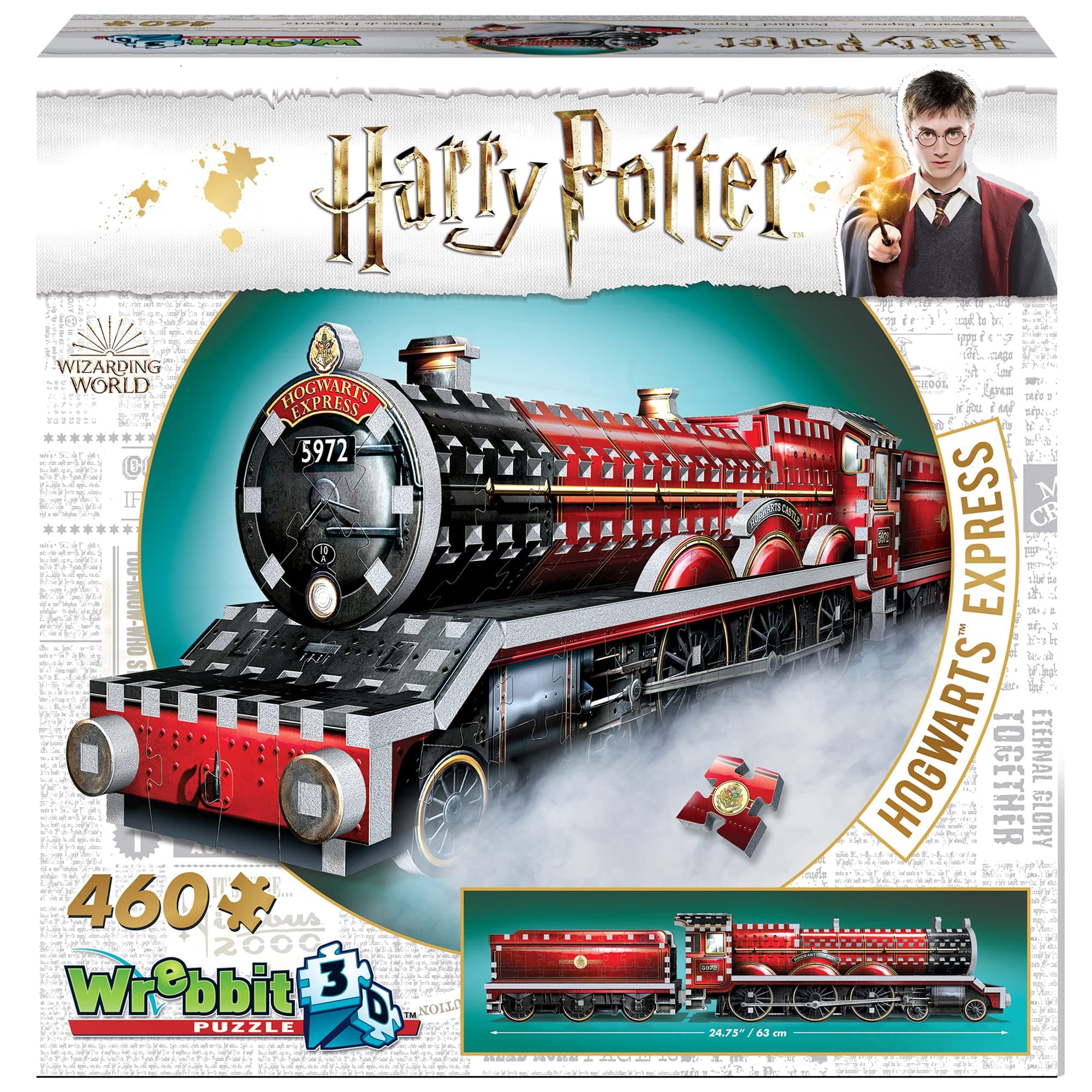 Wrebbit3D Harry Potter 3D Puzzle Model of Hogwarts Express | 460 Jigsaw Puzzle Pieces | Build The Iconic Train and Journey Through The Wizarding World