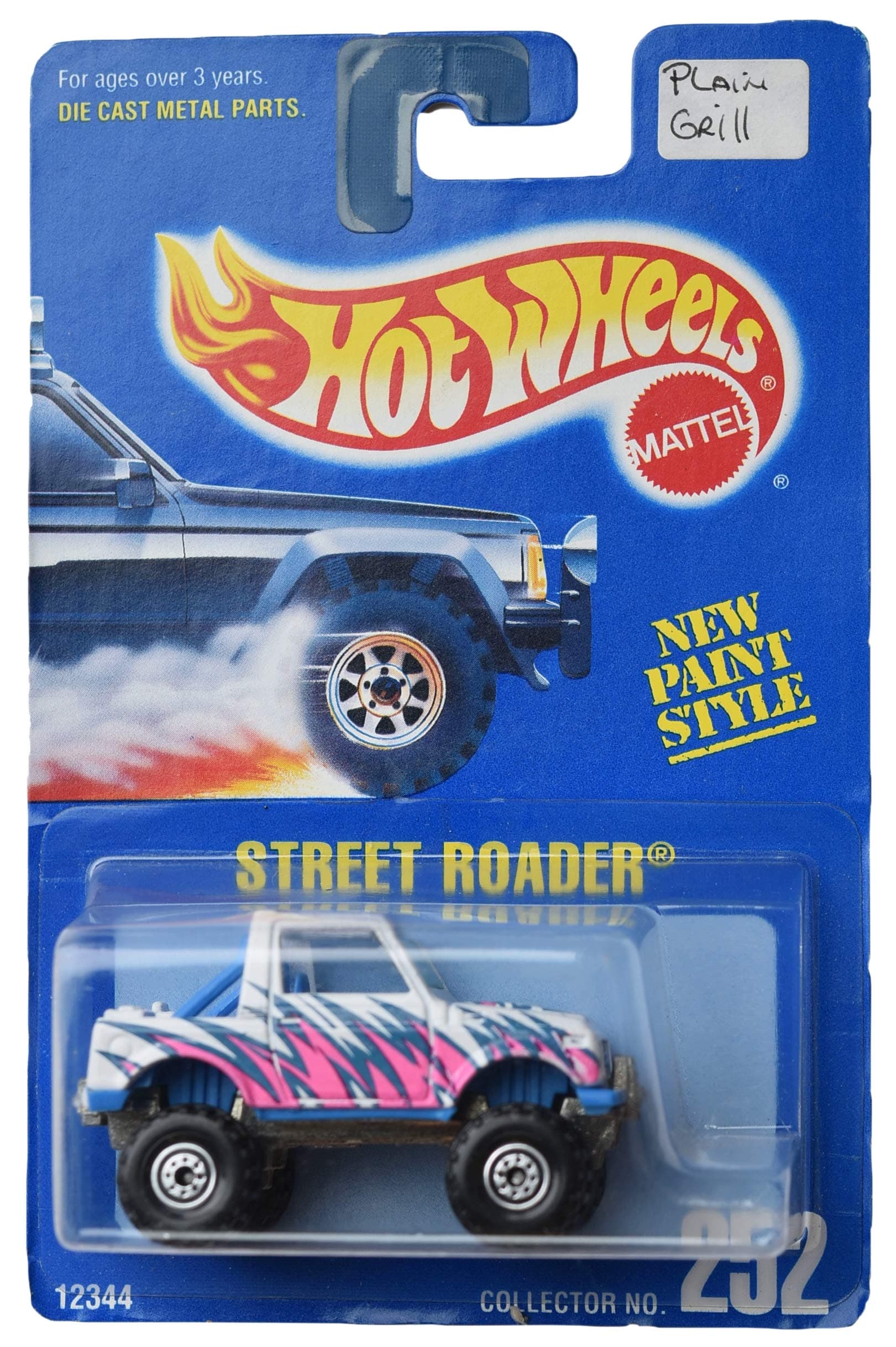 Hot Wheels Street Roader #252 Plain Grill, White