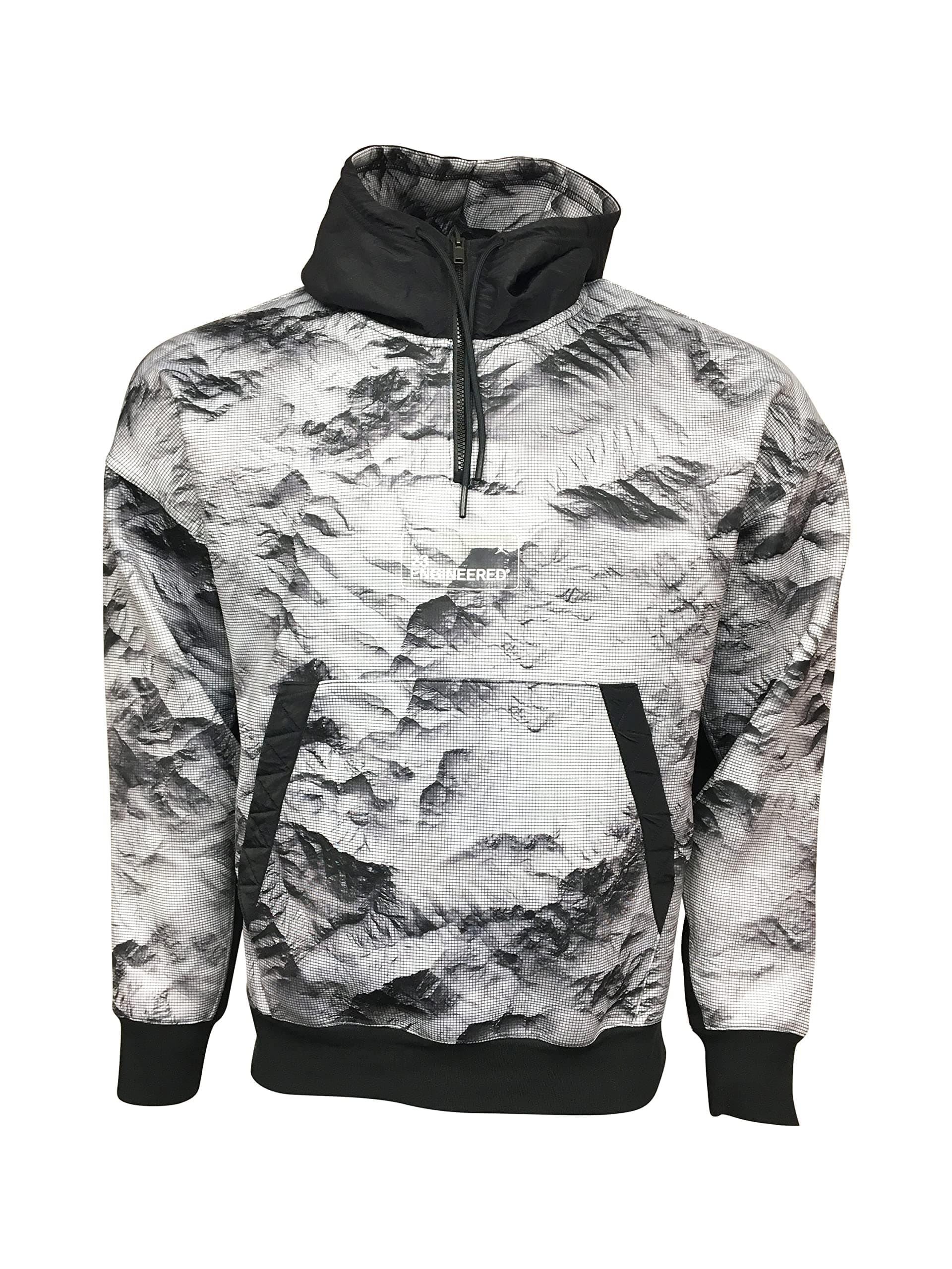 Men's Hoodie, Hooded Sweatshirt Polyester/Cotton CU9148-100 Gray (Large)