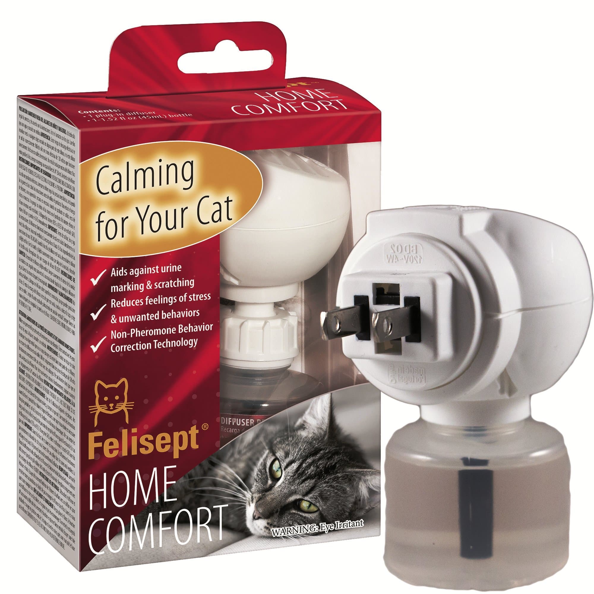Felisept Home Comfort Plug-In Diffuser and Refill Set - Calming and Tension Relief for Cats