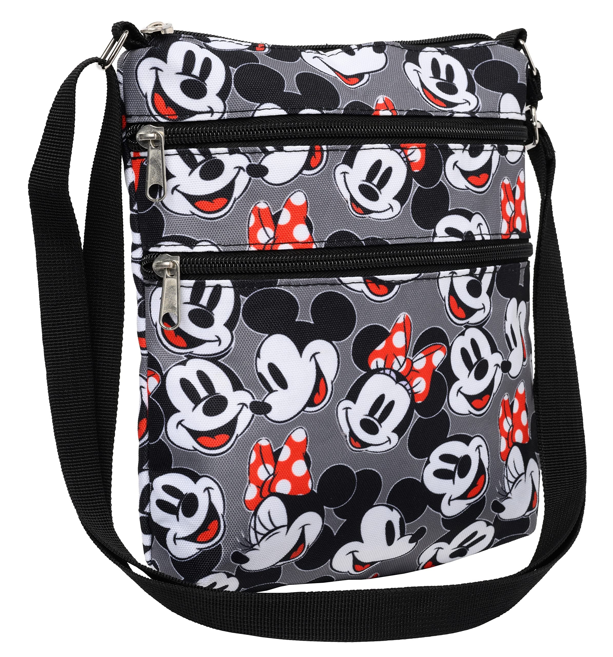 Crossbody Bag Mickey Minnie Winnie the Pooh All Over Print Passport Travel