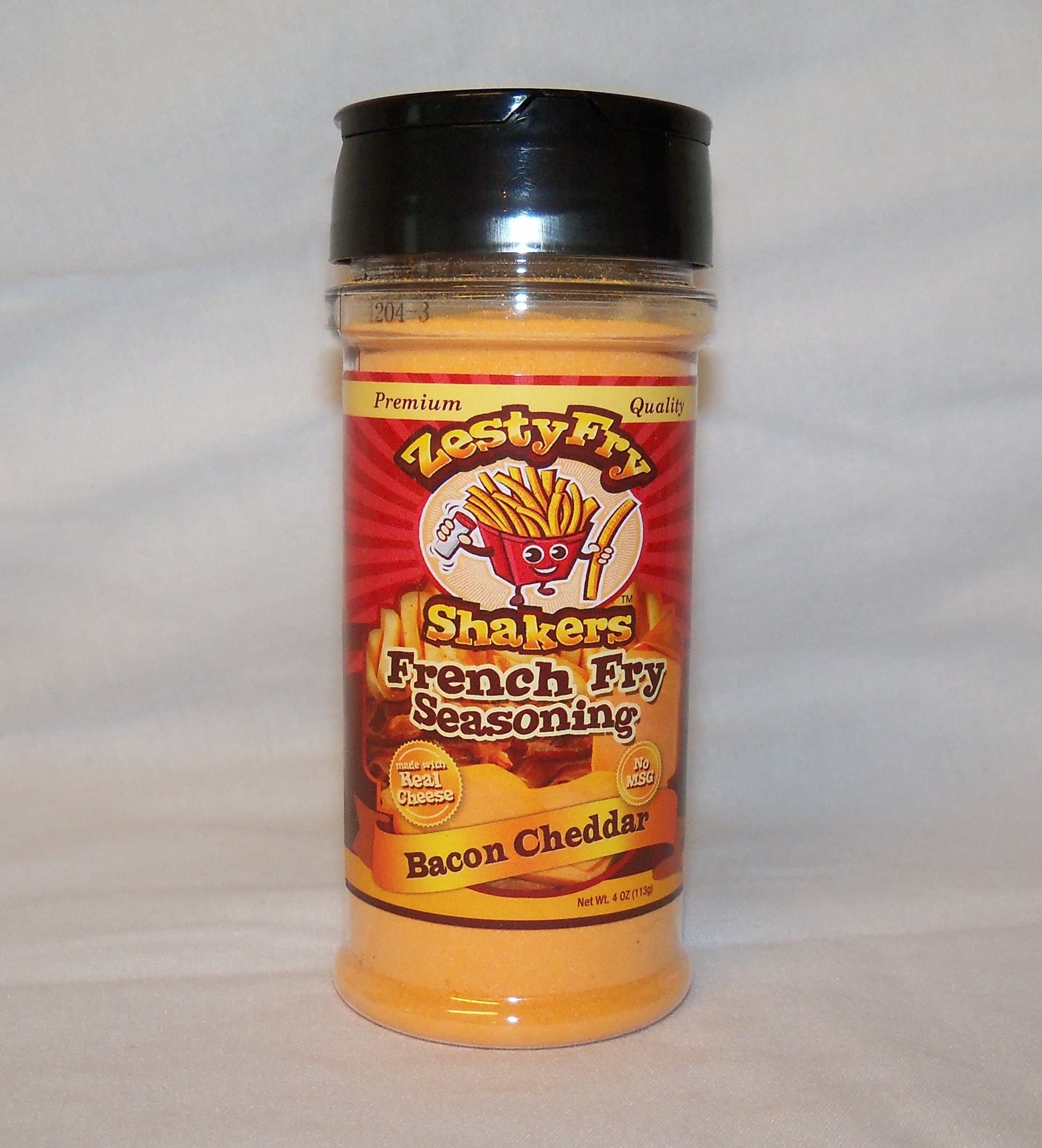 Zesty Fry Bacon Cheddar French Fry Seasoning Bottle, 4 Ounce
