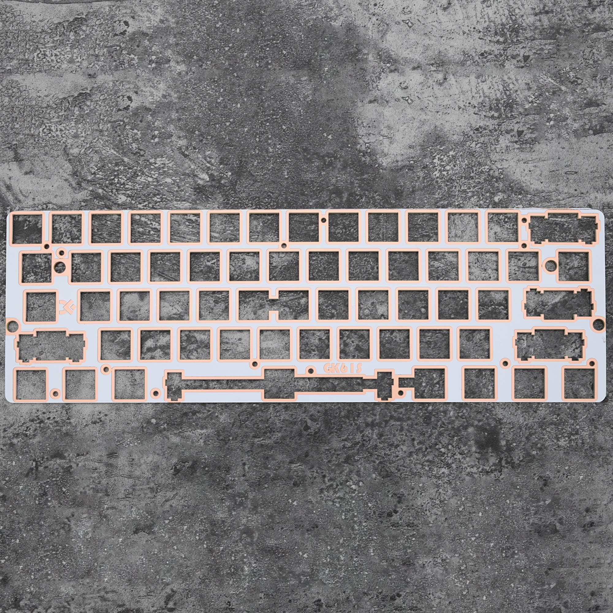KPREPUBLIC 60% Aluminum Mechanical Keyboard Glass Fiber Plate Support gk61 gk61s gh60 only Support Plate Mounted stabilizer (GK61 G Fiber P Only)