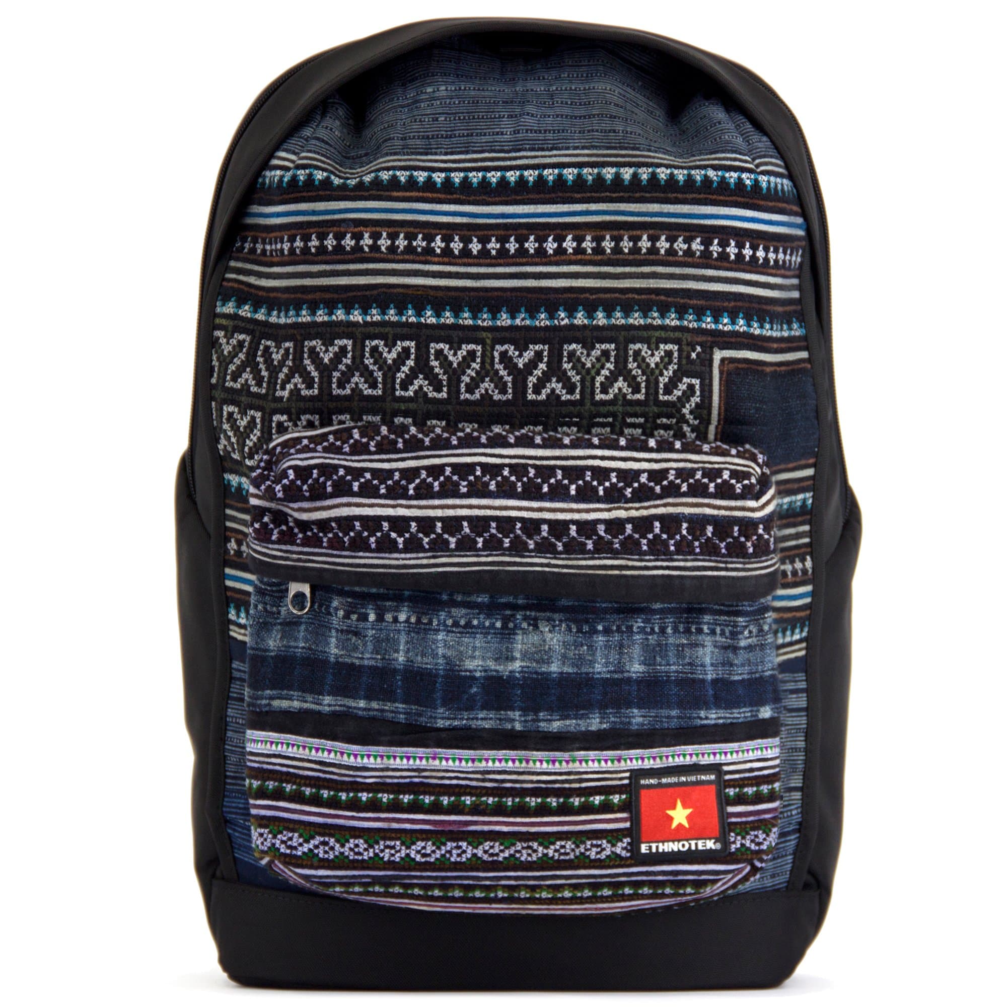 Ethnotek Wayu Campus Laptop Backpack with Authentic Hand Woven Tribal Fabric in Boho Bohemian Style | For Women and Men |