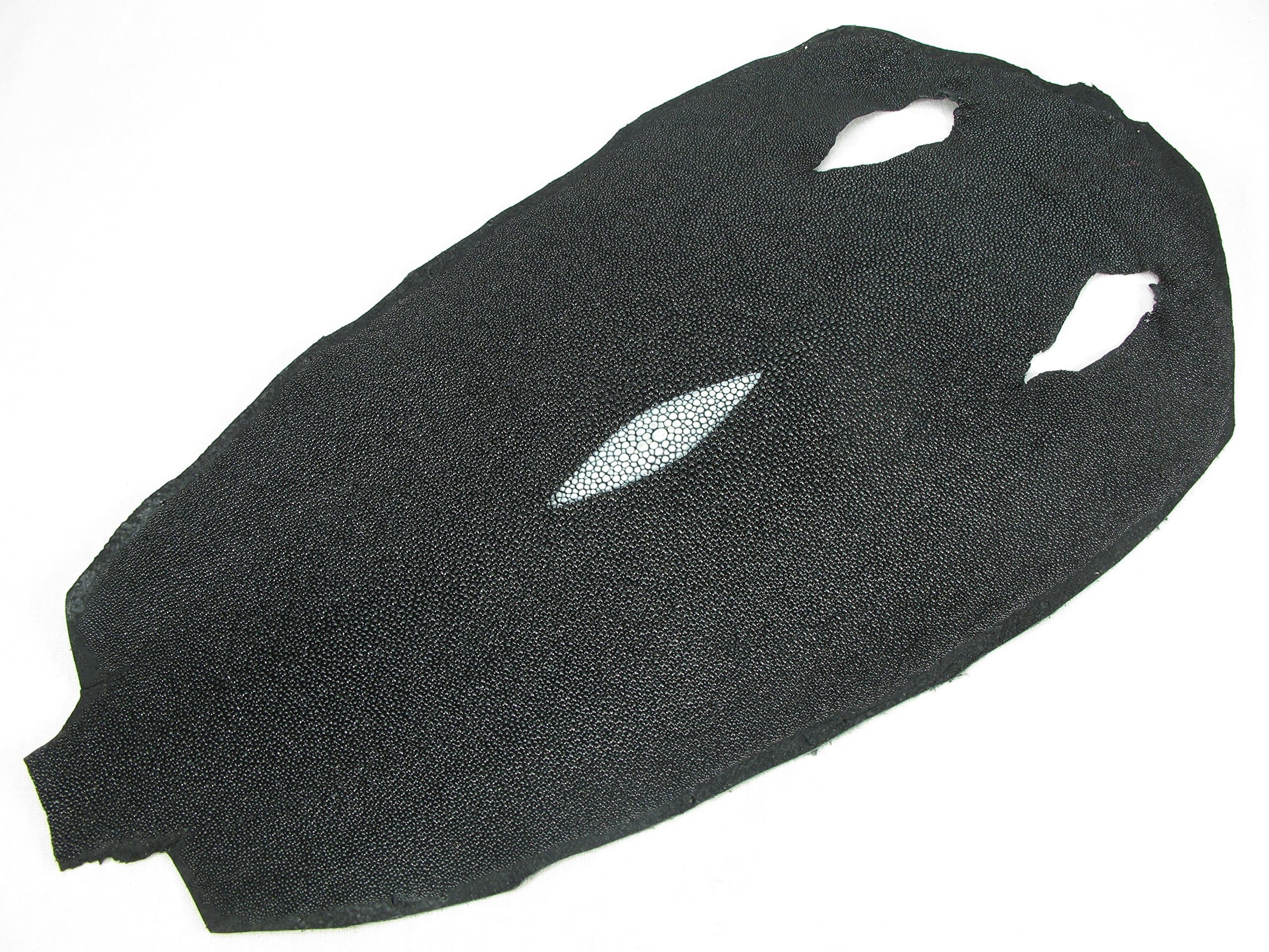 PELGIO Genuine Stingray Skin Leather Hide Pelt Black (7" x 12")