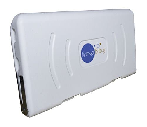 Karma Baby Diaper Changing Station, Wall-Mounted Horizontal Fold-Down Change Table with Secure Safety Straps for Commercial Bathrooms, Restrooms - White