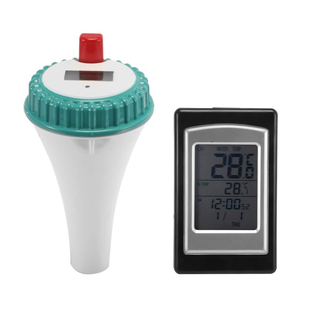 TiooDre Wireless Floating Thermometer Swimming Pool Waterproof Hot Tub Pond Spa Easy To Read Water Temperature Scale