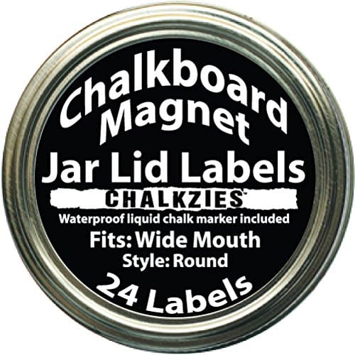 chalkzies pizarrn Imn Jar Lid etiquetas