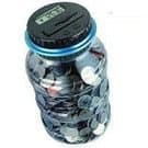 Digital Coin Counting Money Jar (blue)