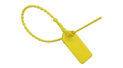 – Yellow SecurityTags Pull Ties Secure Anti-Tamper Seals(Package of 100)