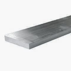 Aluminium Flat Bar Square Rod 10 x 5 Length 100 mm