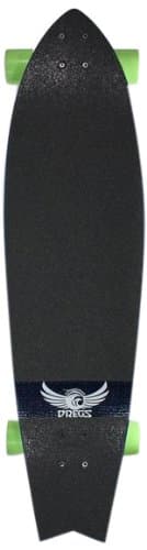 F1 Fibreweave Longboard Skateboard Complete, Blue, 37.5-Inch