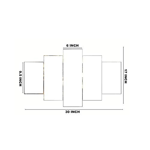 Perpetual Abstract Painting for Living Room - Set of 5, 3d Scenery Painting for Wall Decoration Large Size with Frames for Wall Decor and Home Decoration, Hotel, Office (75 CM X 43 CM) rkp