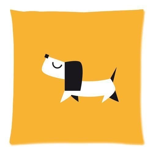 Cartoon Dog Pet Puppy Orange Custom Zippered Pillow Cushion Case Throw Pillow Covers 20"x20"(two sides)