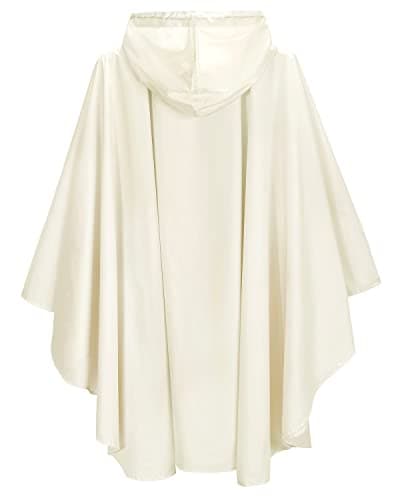 Rain Poncho Jacket Coat Hooded Zipper Style for Women/Men/Adult with Pocket