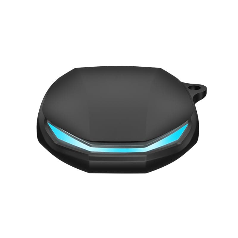 Soft Silicone Protective Case Cover Compatible with Lenovo GM2 Pro Earbuds, Protective Skin Sleeve with Key Chain (Black)