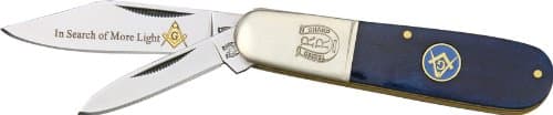 Rough Rider Knives 1221 - Masonic Barlow - 3 1/4" closed barlow