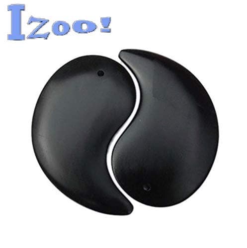 Izoo Bian Guasha Stone Scraping Anti-aging Gua Sha Massage Tool Natural Jade with Smooth Edge for Women (Combo Pack of 2)