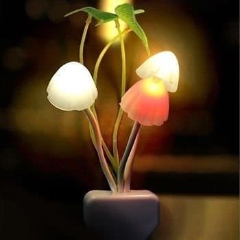 SUKAU Sensor Darkness Night Lamp Mushroom LED (Auto On/Off)
