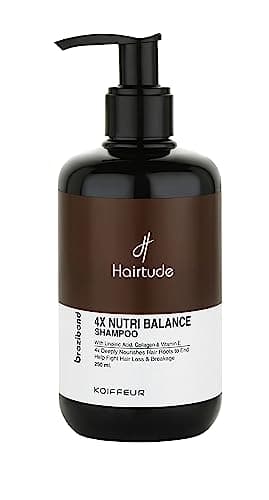 Hairtude Brazibond 4X Nutri Balance Shampoo for Hair Loss & Hair Breakage 250ml (Salphate Free)