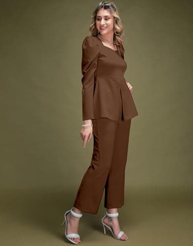 SIRIL Women's Polyester Solid Co-Ord Set