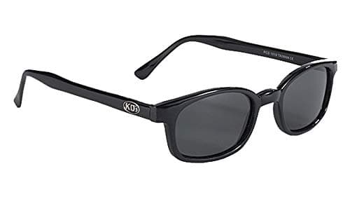 Pacific Coast Feather Original X-KD's Biker Polarized Lenses Black Frames 20% Sunglasses