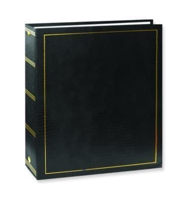 Magnetic 3-Ring Photo Album with 100 Pages, Holds 5" x 7" Photos, Green Color
