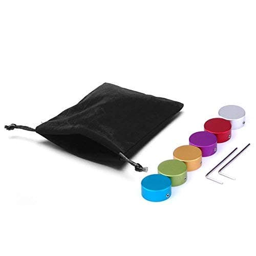 Guitar Effects Pedal Footswitch Topper with 3 Screws,Guitar Effect Foot Nail Cap,Protection Cap for Guitar Pedal Effectfor with 2PCS Wrench,Mixed Colors 6PCS/Set