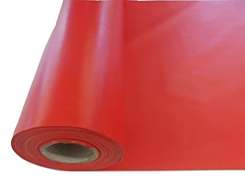 Waterproof Heavy Duty PVC Material 59"/150CM Wide Tarpaulin Fabric (RED)