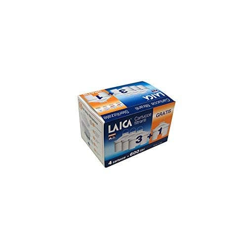 Laica Set 4 filter cartridge Biflux, Plastic, White