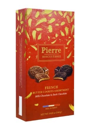 Pierre Biscuiterie French Butter Cookies Holiday Assortment, 540g