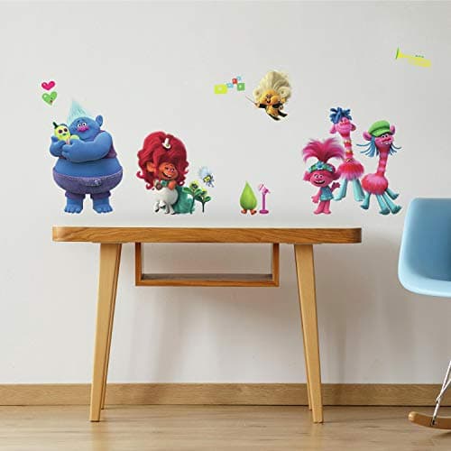 DreamWorks Trolls World Tour Peel And Stick Wall Decals by RoomMates, RMK4247SCS