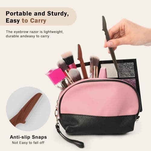 D Dermaplane Razor for Women Face - 18PCS Face Razors for Women - Eyebrow Razor with Precision Cover - Dermaplaning Tool for Face - Face Shaver for Women - Facial Hair Removal for Women - Neutral