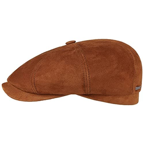 Stetson Hatteras Goat Suede Flat Cap Men | Made in Germany