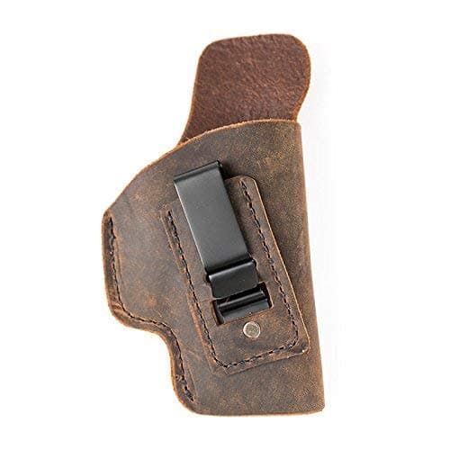 Kimber Micro 9mm Holster - Concealed Carry - Soft Sided Leather Inside the Waistband (IWB) Concealed Carry Holster - IWB Leather Holster - Micro 9 Holster - CCW Holster - Leather Holster - Made in USA