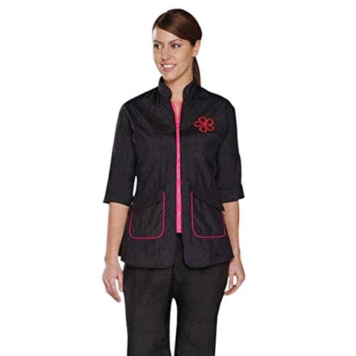 Stylist Wear Groom ¾ Sleeve Pet Jacket - Stylish, Comfortable, and Versatile Grooming Jackets for Professional Pet Groomers - Small, Black