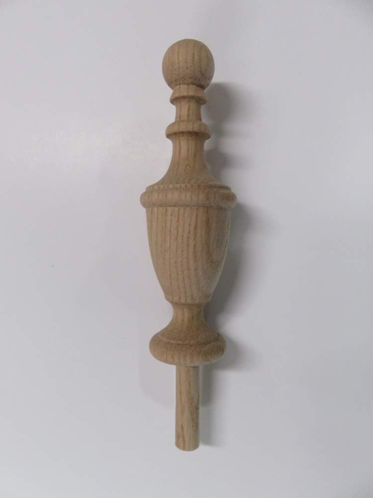 Wood Finial-Cherry-Oak-Maple-Walnut-Mahogany-Bed Post #62 (Oak)