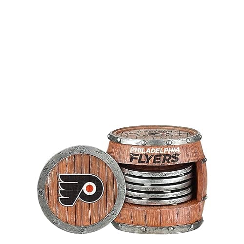 FOCO Chicago Blackhawks NHL 5 Pack Barrel Coasters