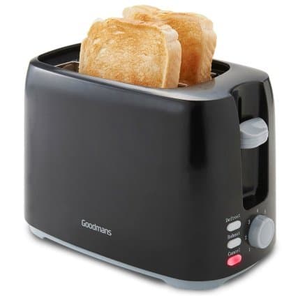 Goodmans 2-Slice Toaster - Black