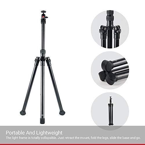 Nebula Mars 3 Air Universal Tripod 3 Feet Black – Tripods (Universal, 3 Feet, Black, 360°, 0 – 180°, Steel), for Nebula Mars 3 Air
