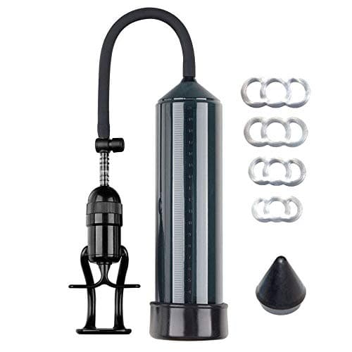 EZpumps 9" Cylinder ED-AID Advanced High-end Finger Grip Pump with Quick Release Valve Free Silicone Rings & Guider