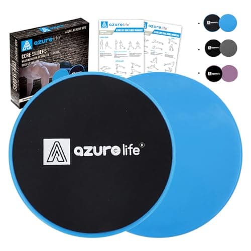Exercise Core Sliders, 2 Pack Dual Sided Exercise Gliding Discs Use on All Surfaces, Light and Portable, Perfect for Abdominal&Core Workouts
