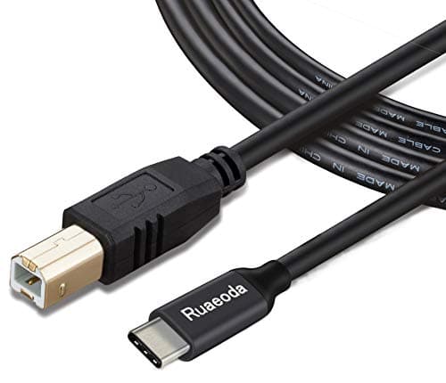 Printer USB C Cable 20 Feet,Ruaeoda USB C Male to B Male Long Printer Scanner Cord USB C to B Long Printer Cable for Epson, HP, Canon,Lexmark, Dell, Xerox, Samsung Etc