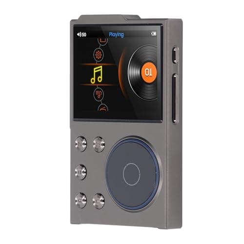 HiFi MP3 Player, 5.3 Lossless DSD FLAC Player, Portable Music Player, Supports Up to 256GB, 2.4 Inch HD Screen with APT X, DSD and High Res Audio, For Home and Car Use