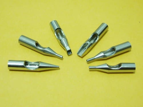 25 COUNTS OF ASSORTED STAINLESS STEEL TATTOO TIPS