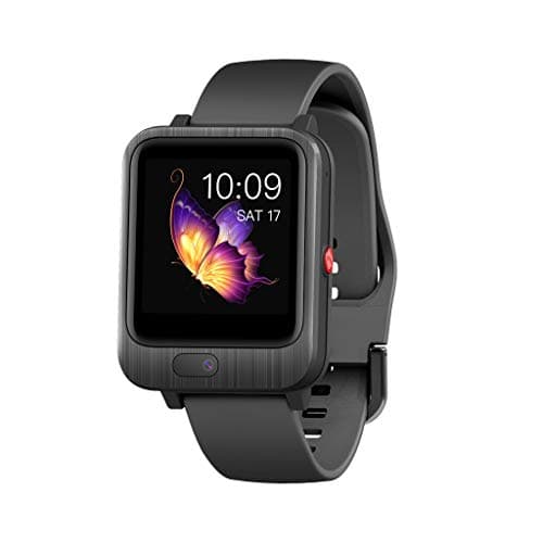 New for LEMFO LEM 11 1.54" 3+32GB Smartwatch Speaker 2 in 1 Men Women 4G Smartwatch for Android 7.1 with 2MP Camera Smart Watch GPS Fitness Bracelet (Black)