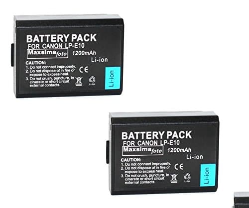 2x (Twin Pack) LP-E10 Battery Compatible with Canon EOS 1100D, 1200D 1300D.
